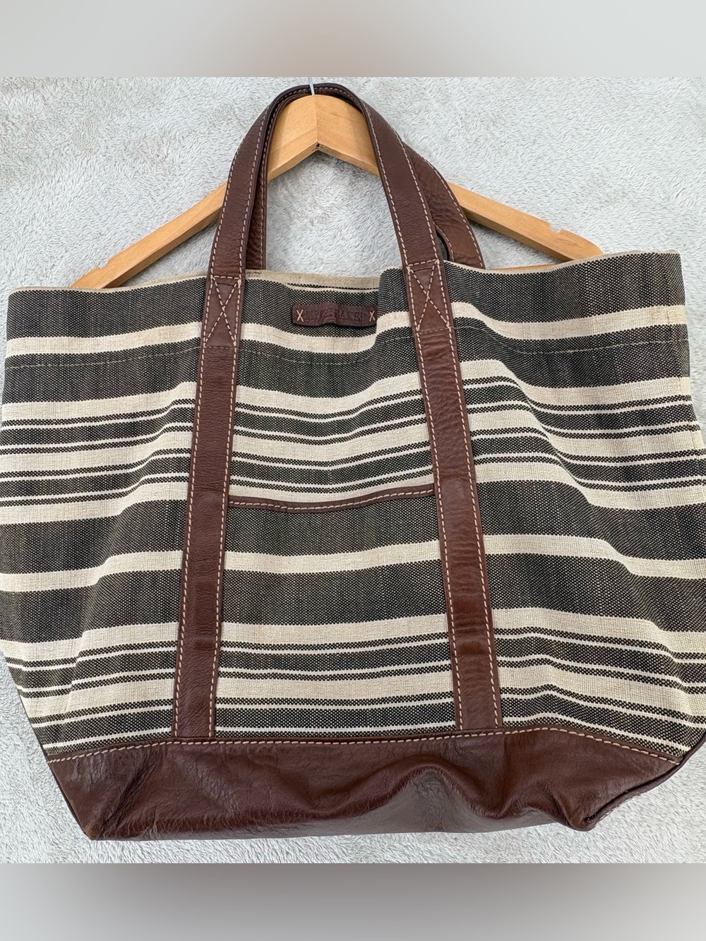 Mitzi Baker Canvas and Leather Bag